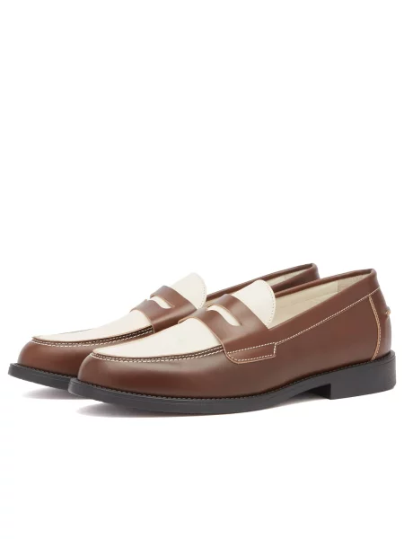 Loafersy Duke + Dexter białe