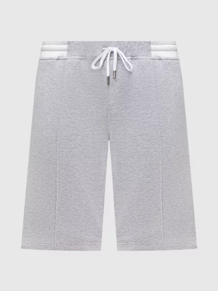 Меланжеві шорти з емблемою Capobianco сірі
