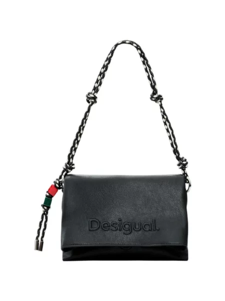 Desigual Kézitáska Half Logo Venezia fekete