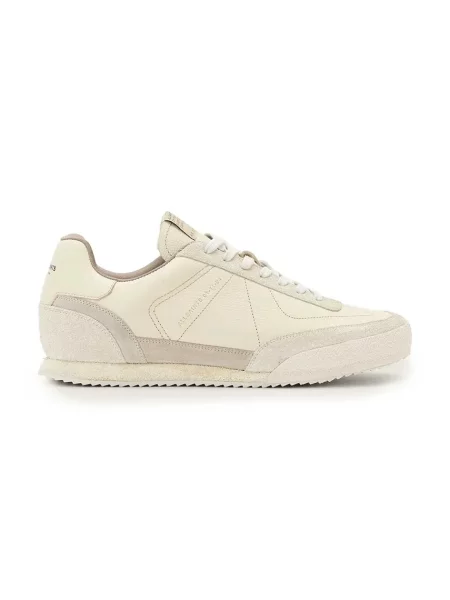 AllSaints Harri Low Top sneakers pentru bărbați din piele alb