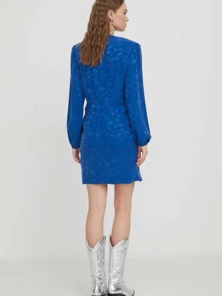 HUGO rochie mini drept roz