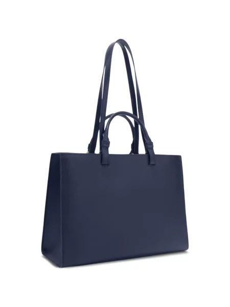 Geantă shopper Furla din piele albastru