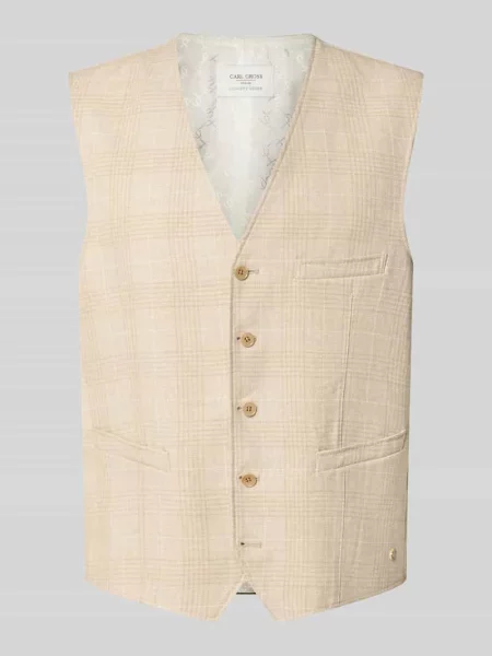 Kamizelka z mieszanka lnu model Wilson' Carl Gross
