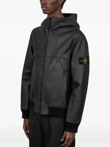 Geacă bomber Stone Island cu strasuri negru