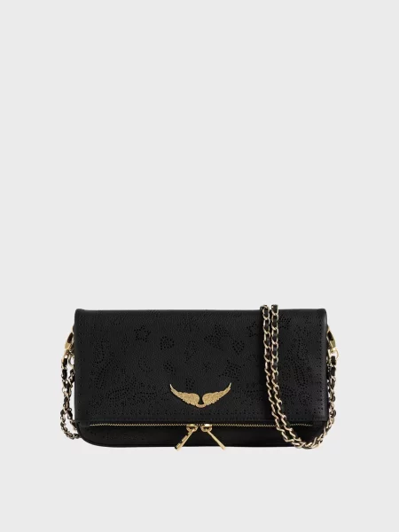 Шкіряний клатч Zadig&voltaire чорний