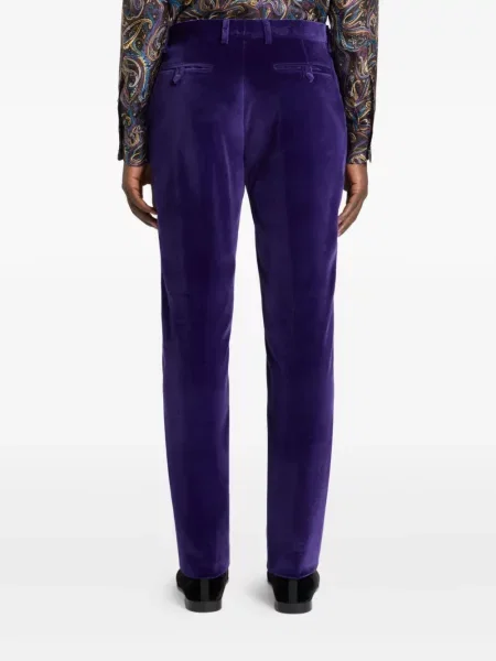 Pantaloni Etro de catifea violet
