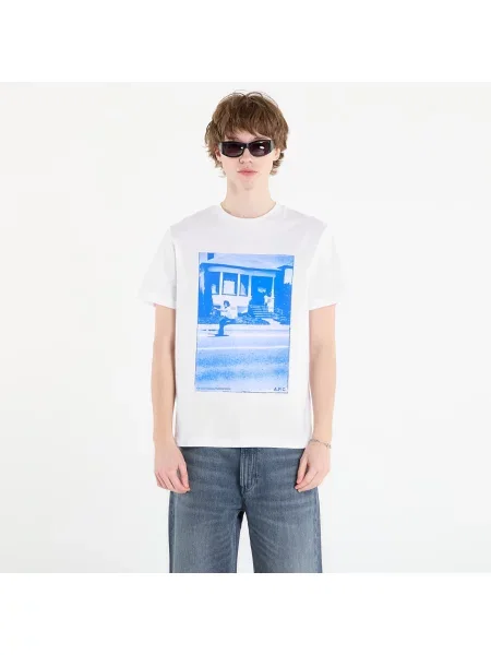 Tricou A.P.C. California Mc T-Shirt Brown S alb