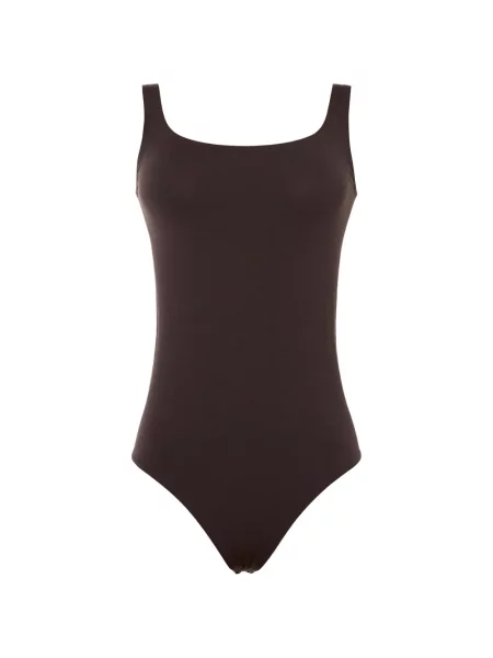 Body Wolford fără mâneci maro