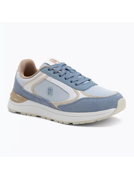 Buty Tommy Hilfiger Casual Fashion Runner Mix breezy blue/brisk blue niebieskie