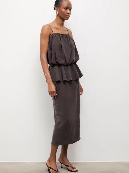 Answear.LAB sukienka z kolekcji Unscripted brązowa