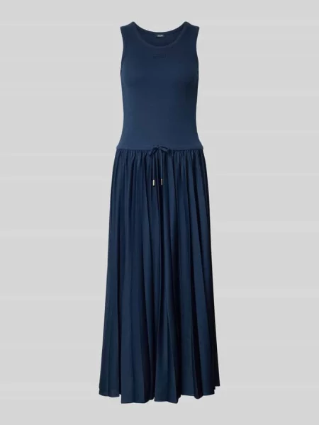 Długa sukienka w kroju regular fit z naszywką z logo model Tildy' Joop! granatowa