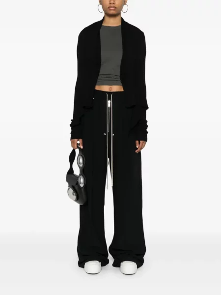 Plačiakojis kelnės Rick Owens juoda