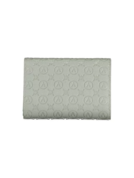 Lniany portfel Valentino Bags elegancki szary