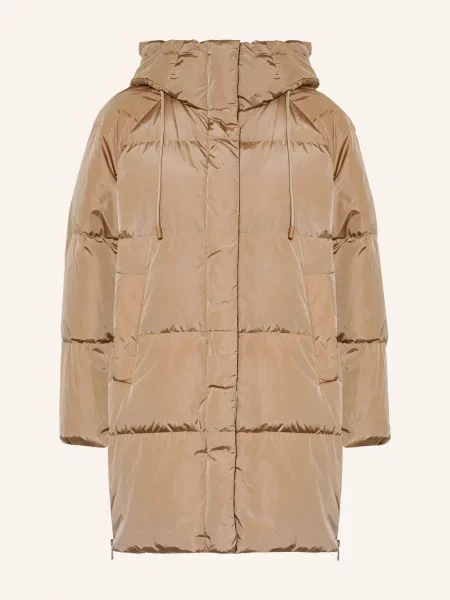 Weekend Max Mara Péřový Kabát New Bembo velbloudí