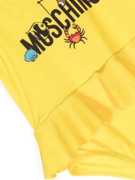 Kąpielówki dziecięce Moschino żółte
