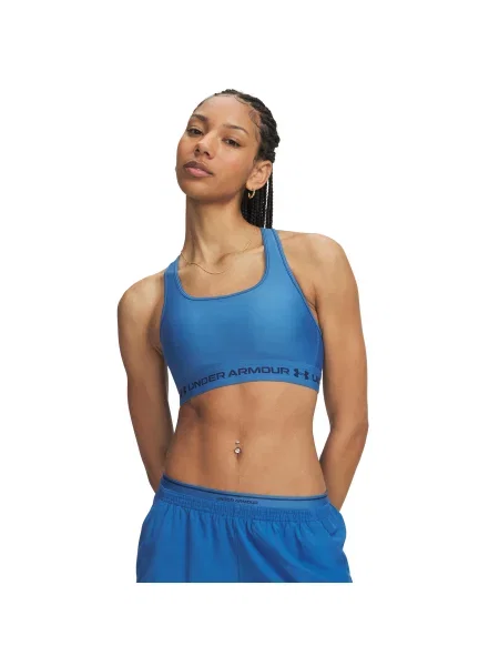 Under Armour Damen Sport BH Crossback Mid Bra szary