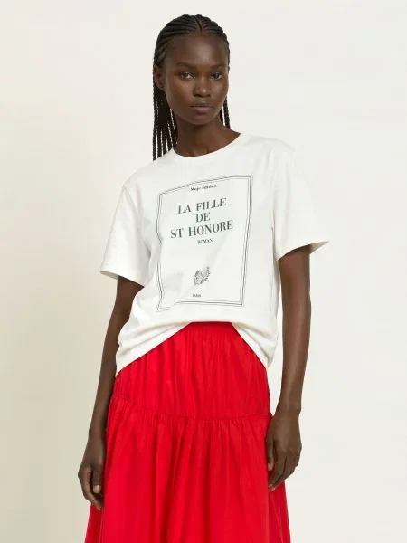 Maje T-Shirt weiss biała