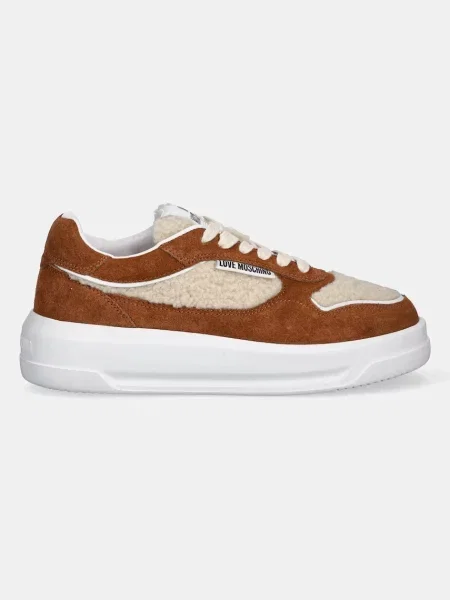 Love Moschino sneakersy brązowy