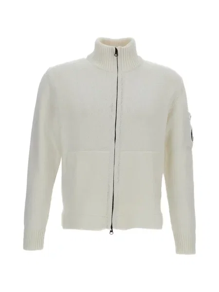 Cardigan C.p. Company cu autograf alb