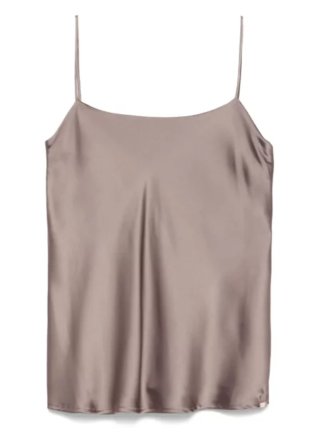 Top Herno din satin maro