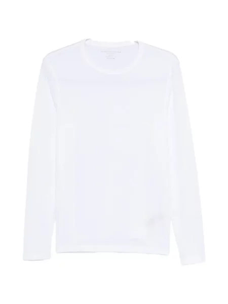 Pulover Majestic Filatures cu decolteu rotund alb