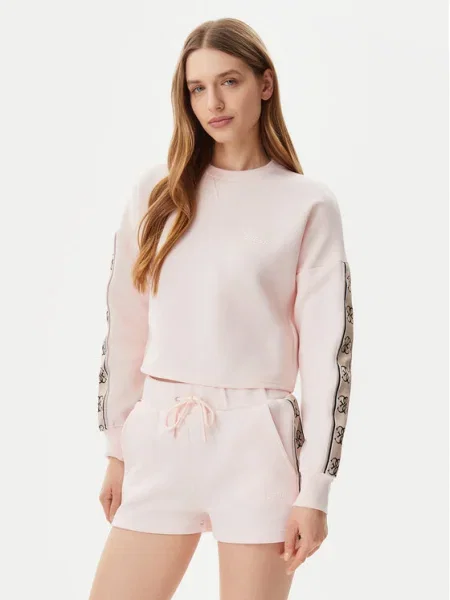 Суитчър Guess с апликация розово