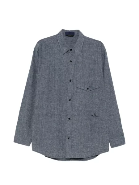 Cămașă Stone Island cu strasuri albastru