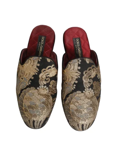 Półbuty Dolce And Gabbana skórzane beżowe
