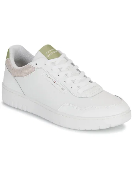Sneakerși Tommy Hilfiger din piele alb