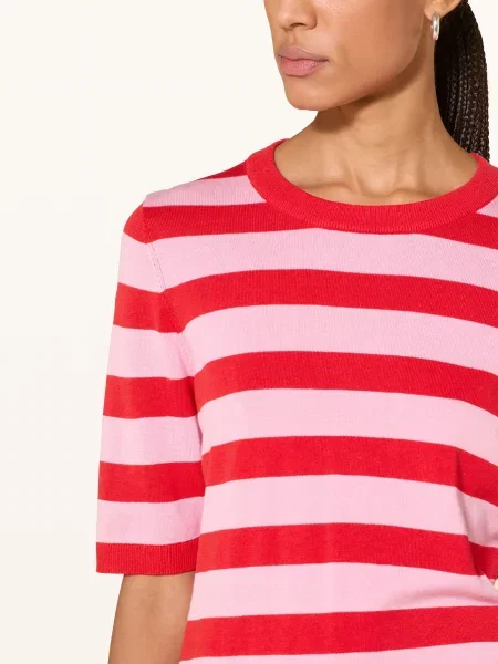 S.Oliver Black Label Koszulka Z Dzianiny pink czarna