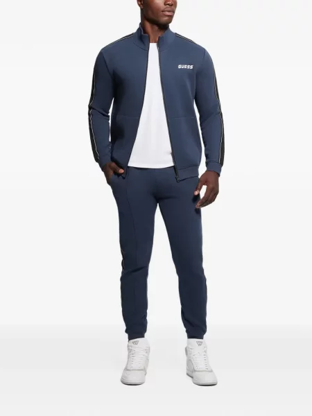 Ριγέ τρέξιμο παντελόνι Guess μπλε