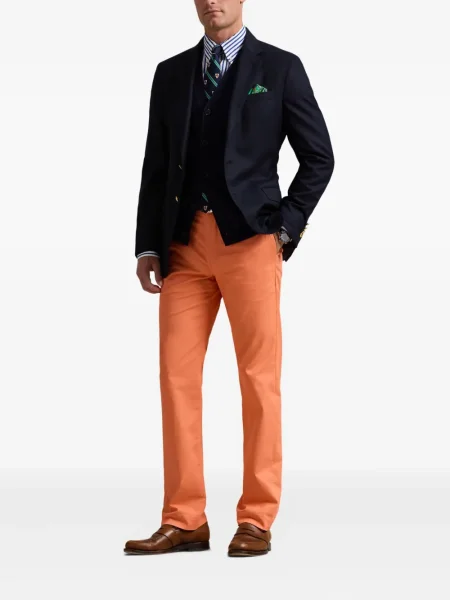 Pruhovaná manšestrová kšiltovka Polo Ralph Lauren s potiskem oranžová