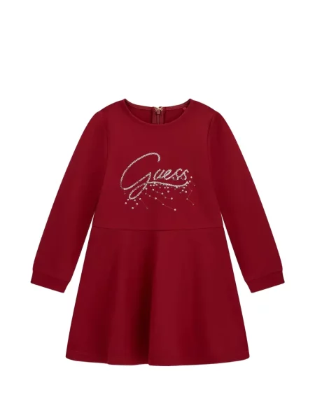 Sukienka mini dziecięca Guess czerwona