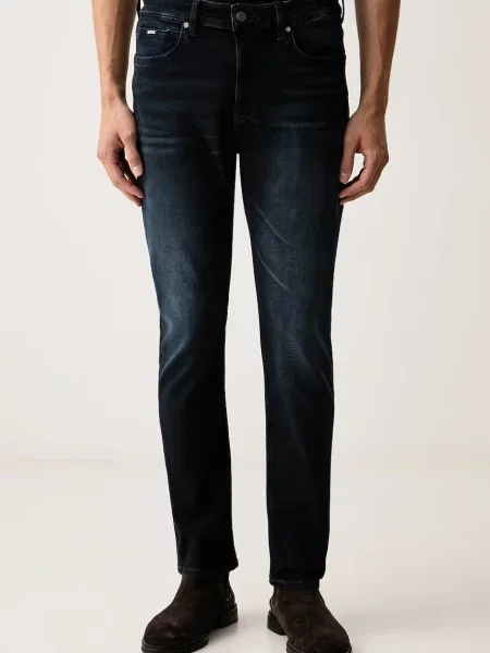 BOSS blugi slim fit pentru bărbați P-Delaware negru