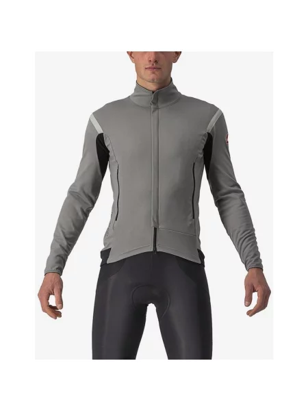 Kurtka Castelli Perfetto RoS 2 Rosso Corsa GORE-TEX INFINIUM™ niklowy XS szary