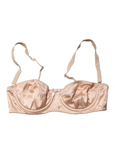 Biustonosz balkonetka Dolce And Gabbana beżowa