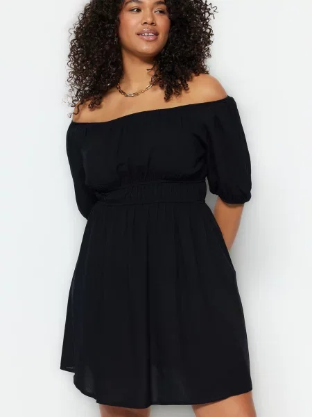 Trendyol Curve Rochie de vară negru