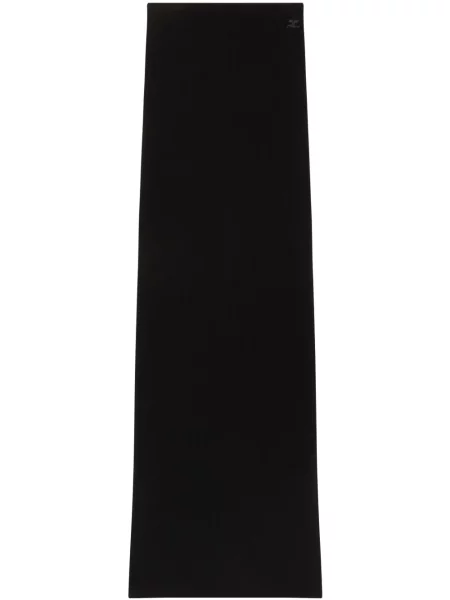 Fusta maxi Courreges tricotate negru