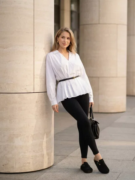 Блуза Seventeen бавовна/віскоза білий