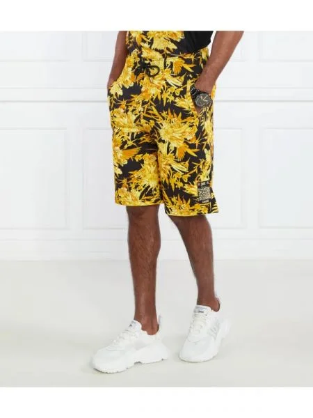 Just Cavalli Pantaloni scurți BIS FLOWER negru