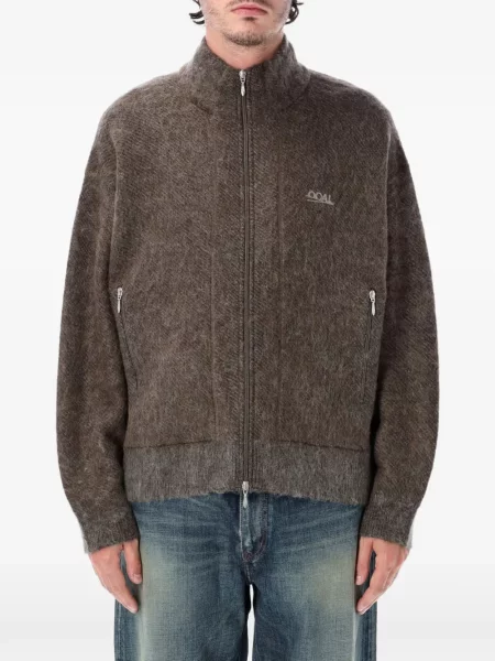 Cardigan Nanamica de mohair maro
