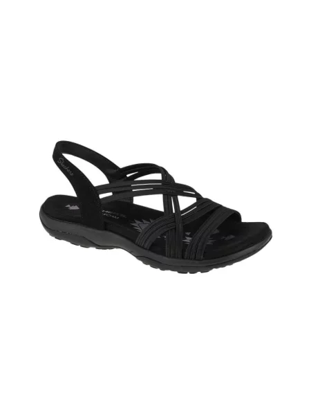 Strečové sandále Skechers čierna