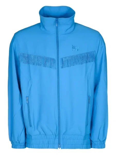 Mikina Needles s výšivkou modrá