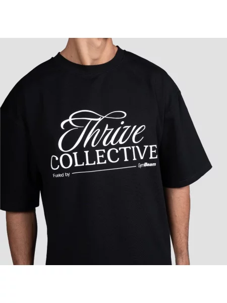 Koszulka fitness oversize Thrive czarna