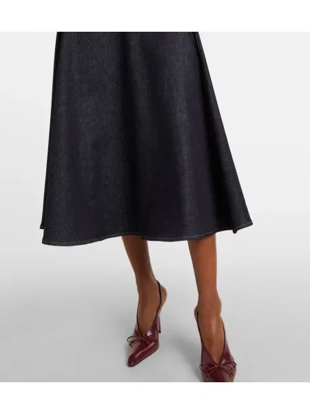 Rochie din denim Jacquemus până la genunchi de costum albastru