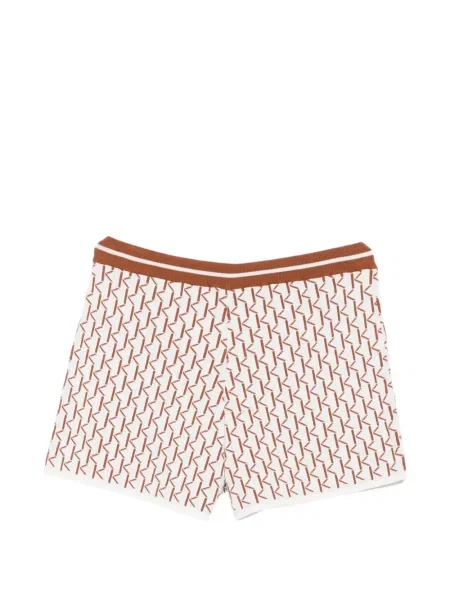 Pantaloni scurți Kiton tricotate alb