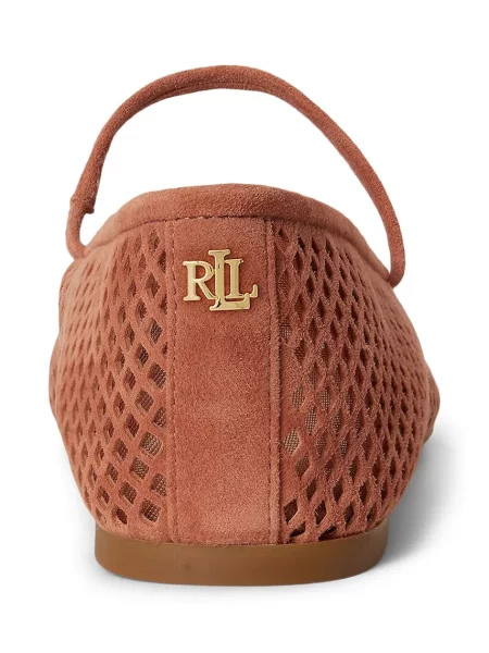 Замшевые балетки Lauren Ralph Lauren