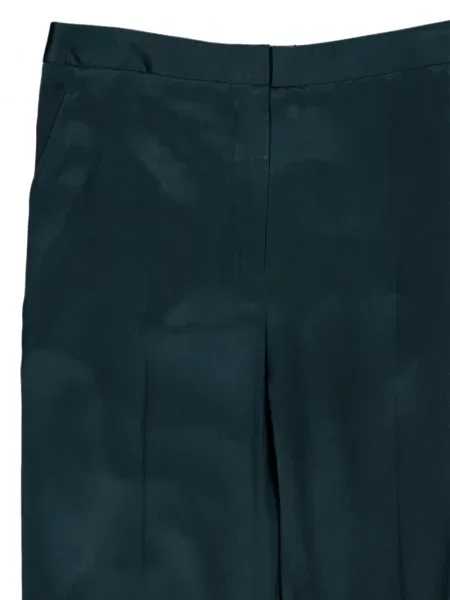 Pantaloni Tom Ford din satin albastru
