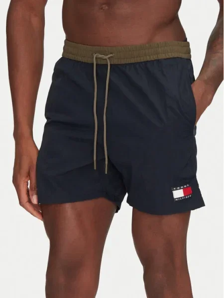 Férfi Tommy Hilfiger Medium Drawstring desert sky úszónadrág. Méret: S kék