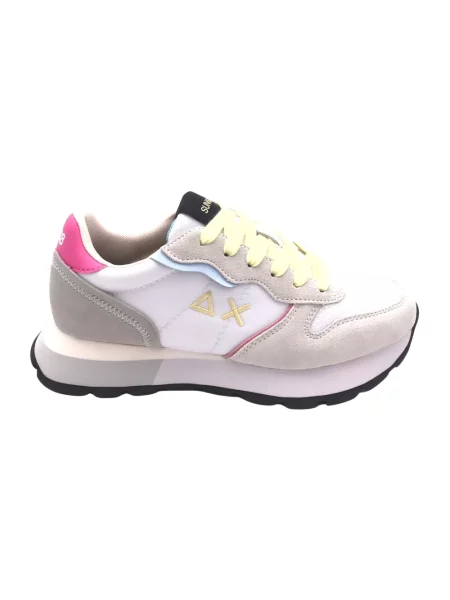 Sneakersy Sun68 skórzane białe
